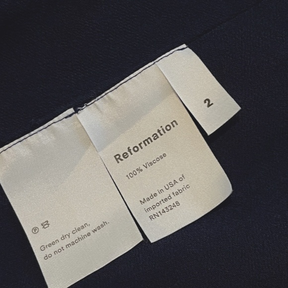 Reformation Black Floral Midi Dress - Picture 7 of 7